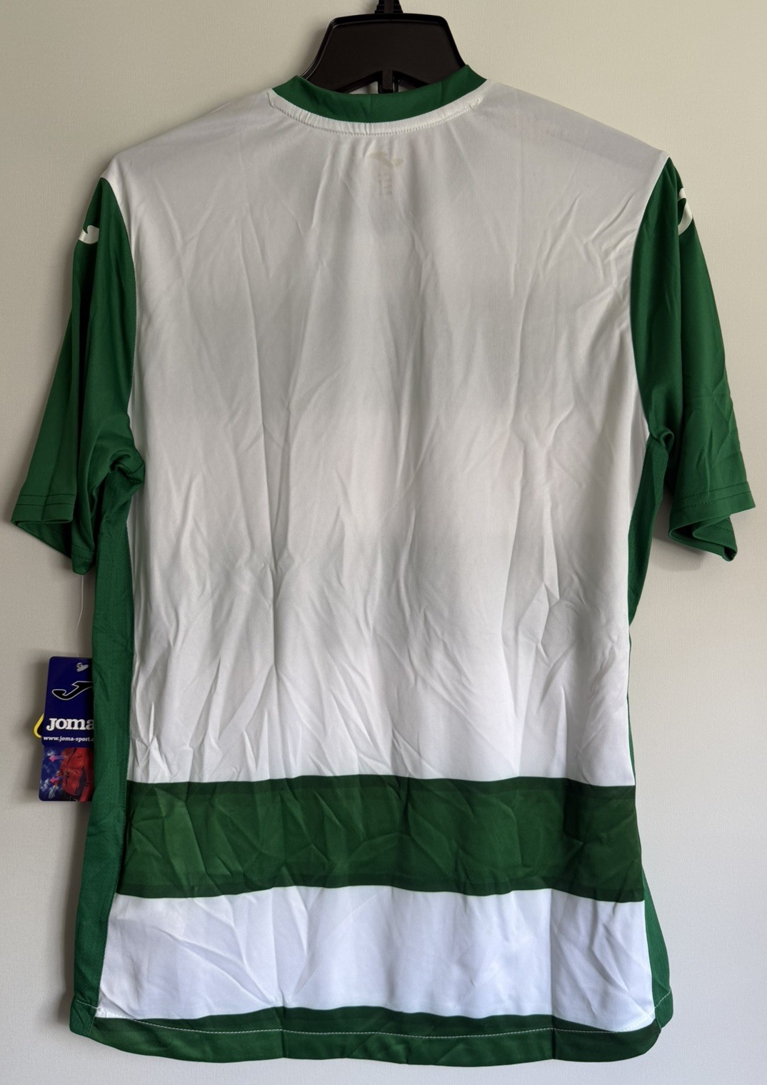 NWT Joma Short-Sleeve Jersey Green And White Stripes Men's Size Medium gallery