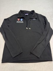 Patagonia Pullover Mens Medium Black 1/4 Zip Fleece Boston Childrens Hospital