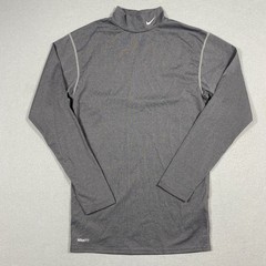 Nike Pro Dri Fit Base Layer Compression Fitted Gray Shirt Size Men’s Large Gym
