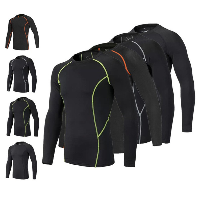 Men's Compression Armour Base Layer Top & Leggings Skin Fit Shirt Pants Set gallery