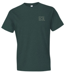 Hornady Gear 31796 Double Rocker Olive Heather, Cotton/Polyester/Rayon, Short S