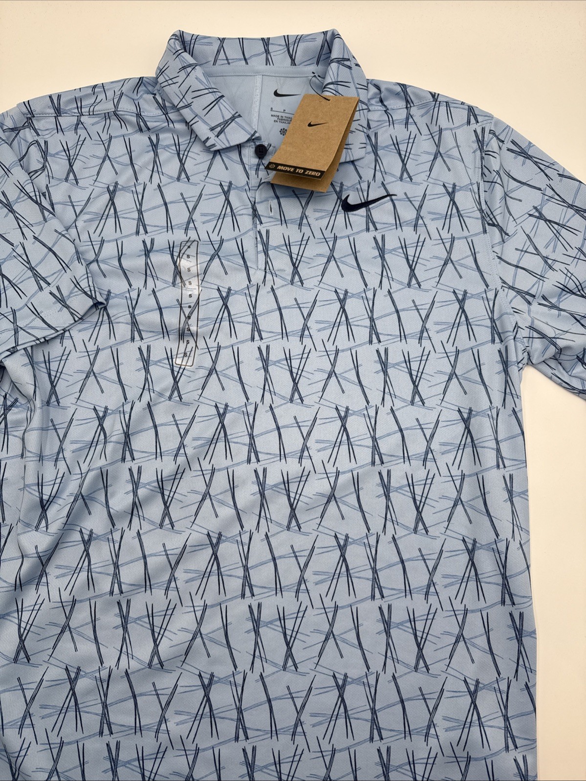 $70 Nike Men’s Dri-FIT Victory Collared Polo FQ1134-422-Blue Print-Small-New Tag gallery