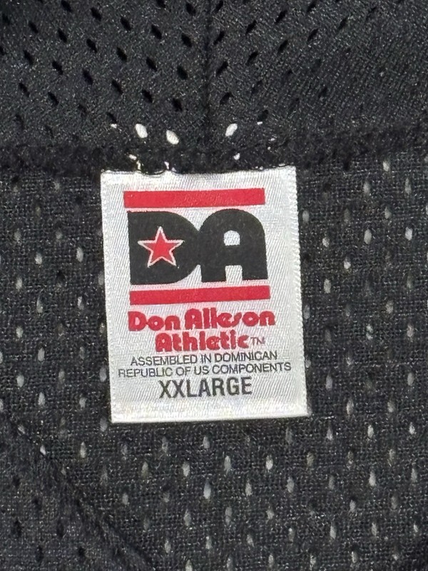 Don Alleson Athletic "Clinton" #45 Black & Red Mesh Baseball Jersey - Adult XXL gallery