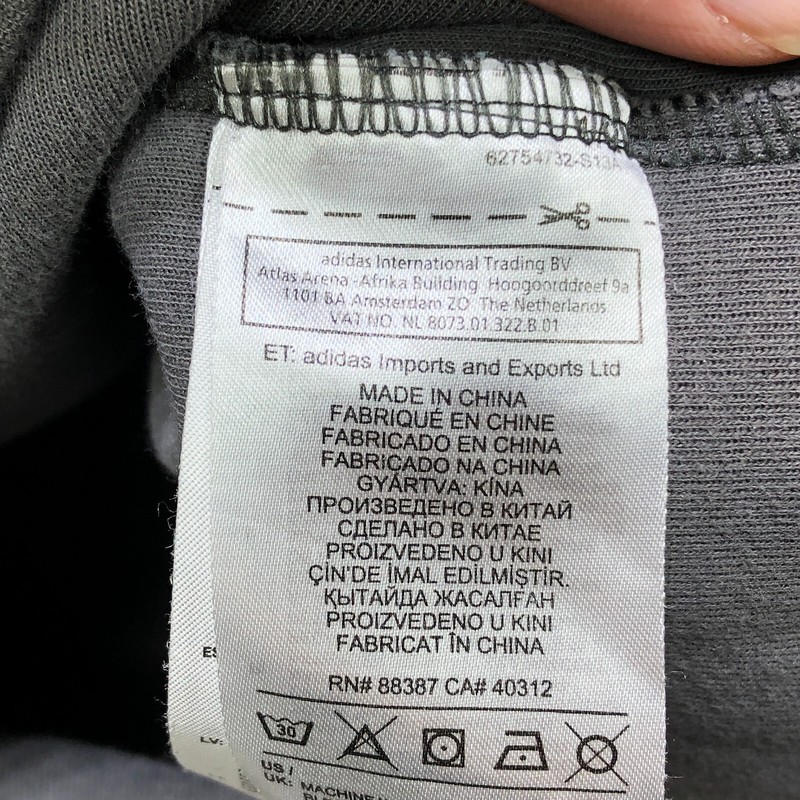 Adidas Pullover men's Extra Large Grey Quarter Zip Golf Performance Logo Sweater gallery