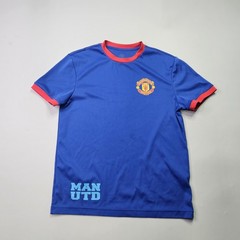 Manchester United Ringer Tee Soccer Jersey Blue Red Men’s Size [34-36]
