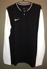 Nike Men’s Dri-Fit 1/4 Zip Pull Over Top Size M FJ9549-010 Black / White