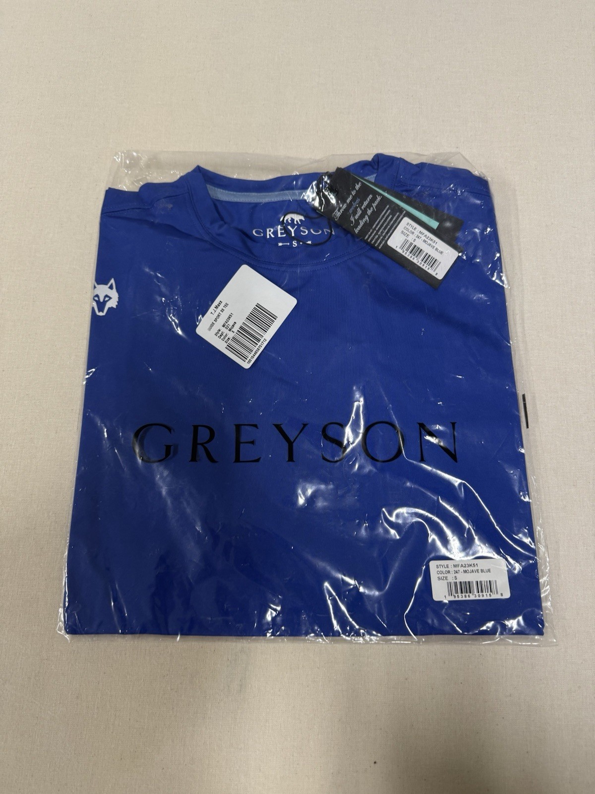 Greyson Shirt Tee T-Shirt Guide Sport Small Mojave Blue Nylon Spandex $80 10 gallery