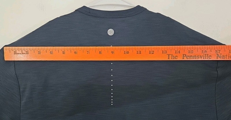Zella NWT Mens Navy Eclipse Long Sleeve Low Compression Shirt, Size S, MSRP $59 gallery