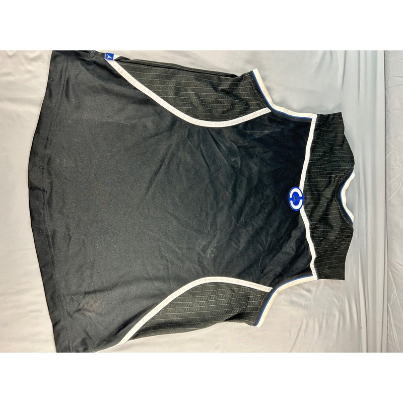 Jordan Brand 23 Basketball Jersey Mens XL Black Blue Pinstripe Mesh V-Neck Tank gallery