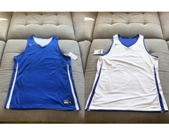 NWT Nike Reversible Basketball Jersey Men’s XL Blue White Mesh Tank DN5212-494