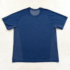 Lululemon Men Two Tone Blue Metal Vent Tech Short Sleeve SS Round Neck Shirt XXL