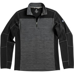 Kuhl Pullover Mens Medium Gray 1/4 Zip Long Sleeve Colorblock Fleece Hiking
