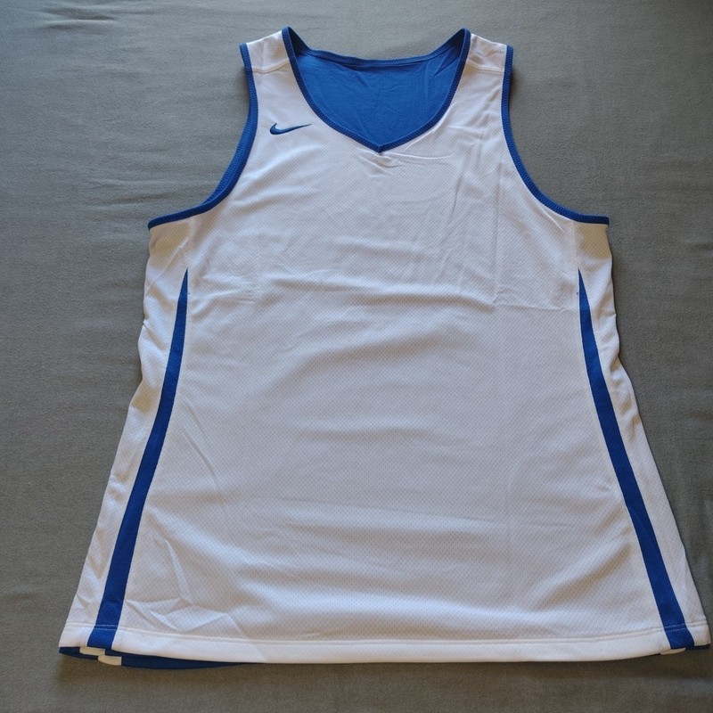 Nike Reversible Basketball Practice Dish Jersey Blue/White DN5212-494 • Men's L gallery