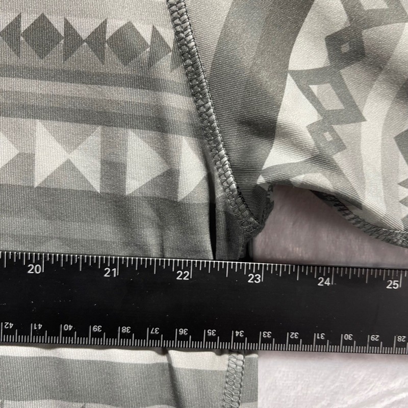 Chubbies Mens Quarter Zip Pullover Gray Pattern Stretch Performance Size XL gallery
