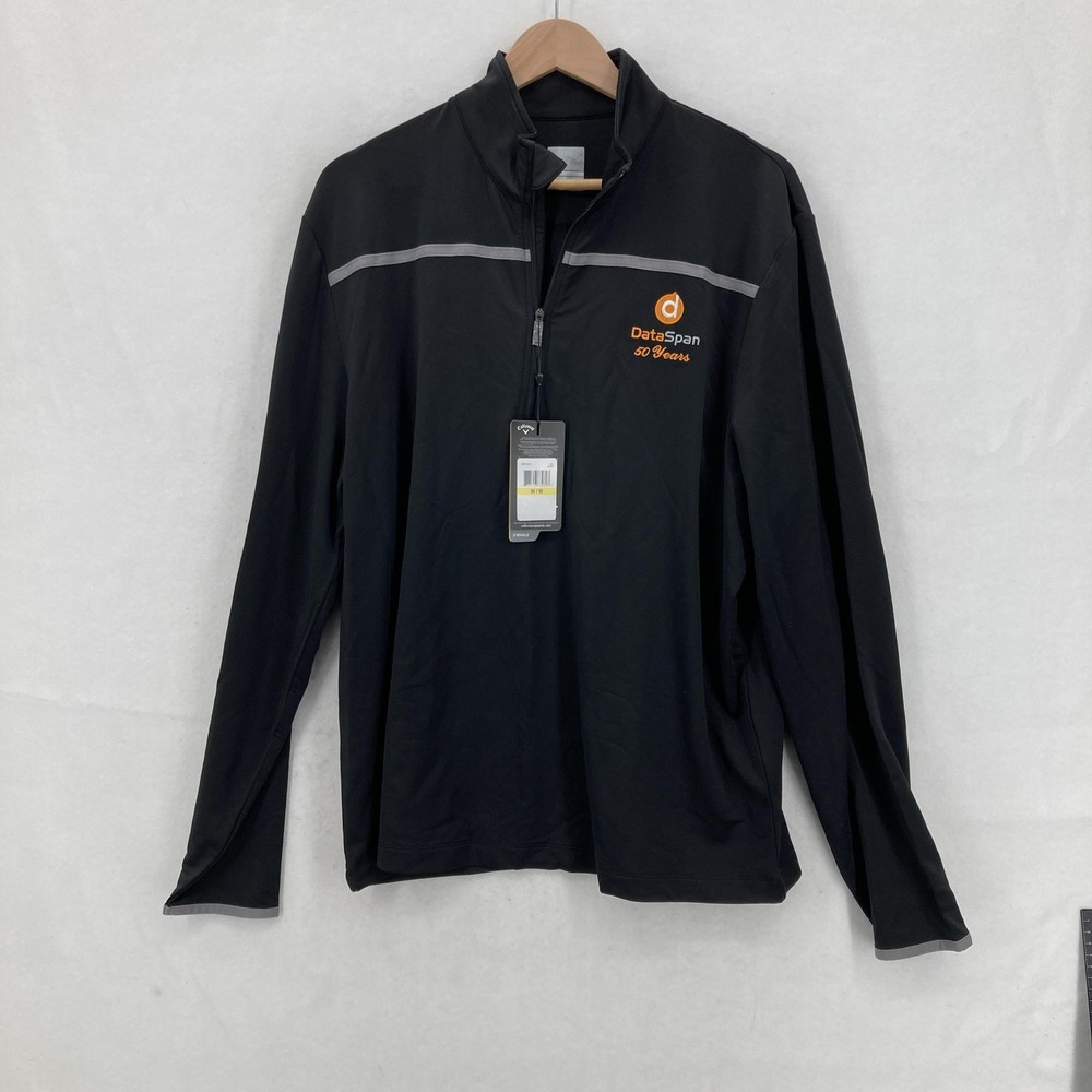 Callaway Pullover Mens Medium Weather Series Quarter Zip Golf UPF 50 Logo NWT