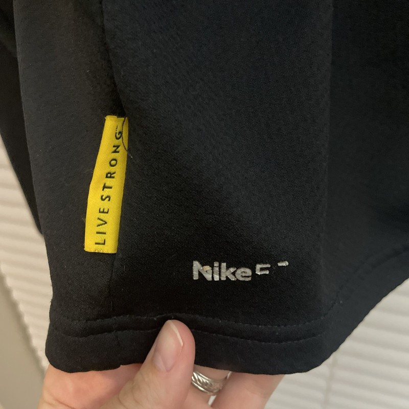 Nike Livestrong Zip Pullover Men’s [Size L] Black Yellow Running Jacket Dri-Fit gallery