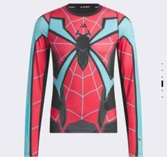 adidas techfit evolved Long Sleeve compression Spider-Man Spiderman IP4533 SZ M