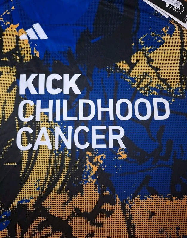 Adidas x Marvel Kick Childhood Cancer MLS Soccer Football Jersey Mens SZ XL gallery