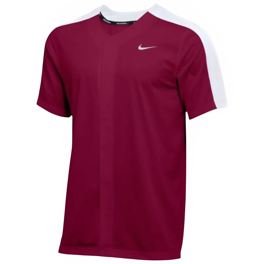 Nike Mens Stock Vapor Select Full Button Jersey - DM0773 612 - Maroon - XL - NWT gallery