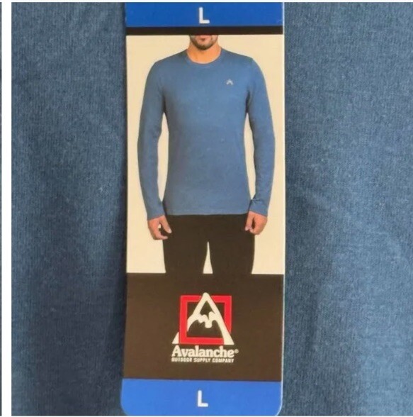 Avalanche Outdoor Supply Co Men's Long Sleeve Tee Size Large Blue NWT gallery