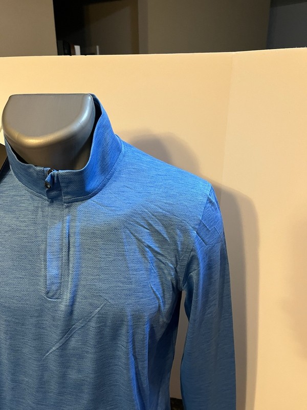 Under Armour Men’s LS 1/4 Zip Pullover Blue Yellow Polyester Blend Small - NWT gallery