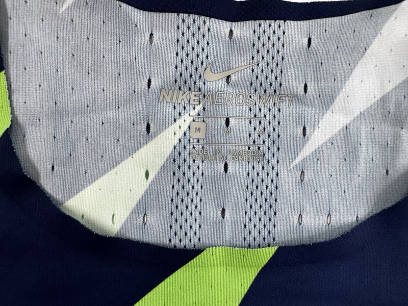 Men’s Sz Medium Nike Aeroswift Pro Elite Running Singlet Blue Green CZ1030-492 gallery