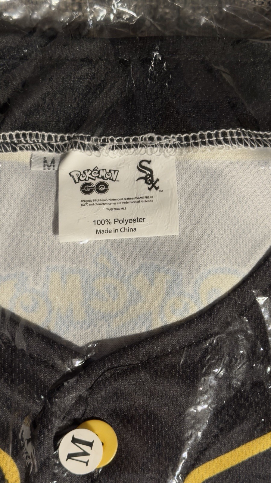 Pokémon GO X White Sox Team Instinct Medium Baseball Jersey gallery