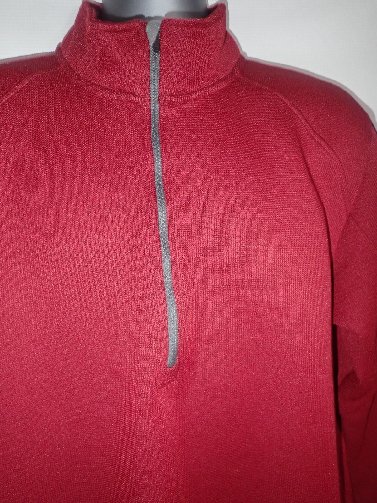Eastern Mountain Sports 1/4 Zip Thermal Shirt Top Red XL Pullover Casual Hike gallery
