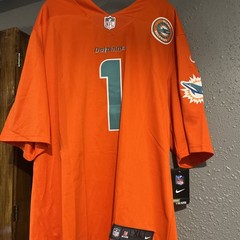 Nike Dri-Fit Miami Dolphins Tua Tagovailoa Inverted Legend Jersey Size XL