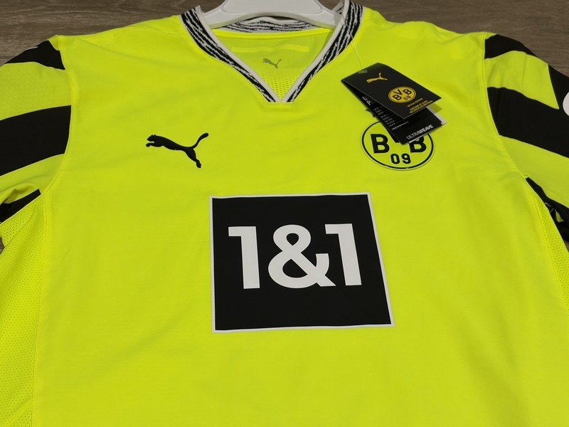 New Puma BVB Authentic Anniversary Jersey Men's Sz S Neon Black 777596 04 gallery