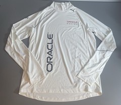 Puma Oracle Racing White Longsleeve Turtleneck Undershirt Mens Large