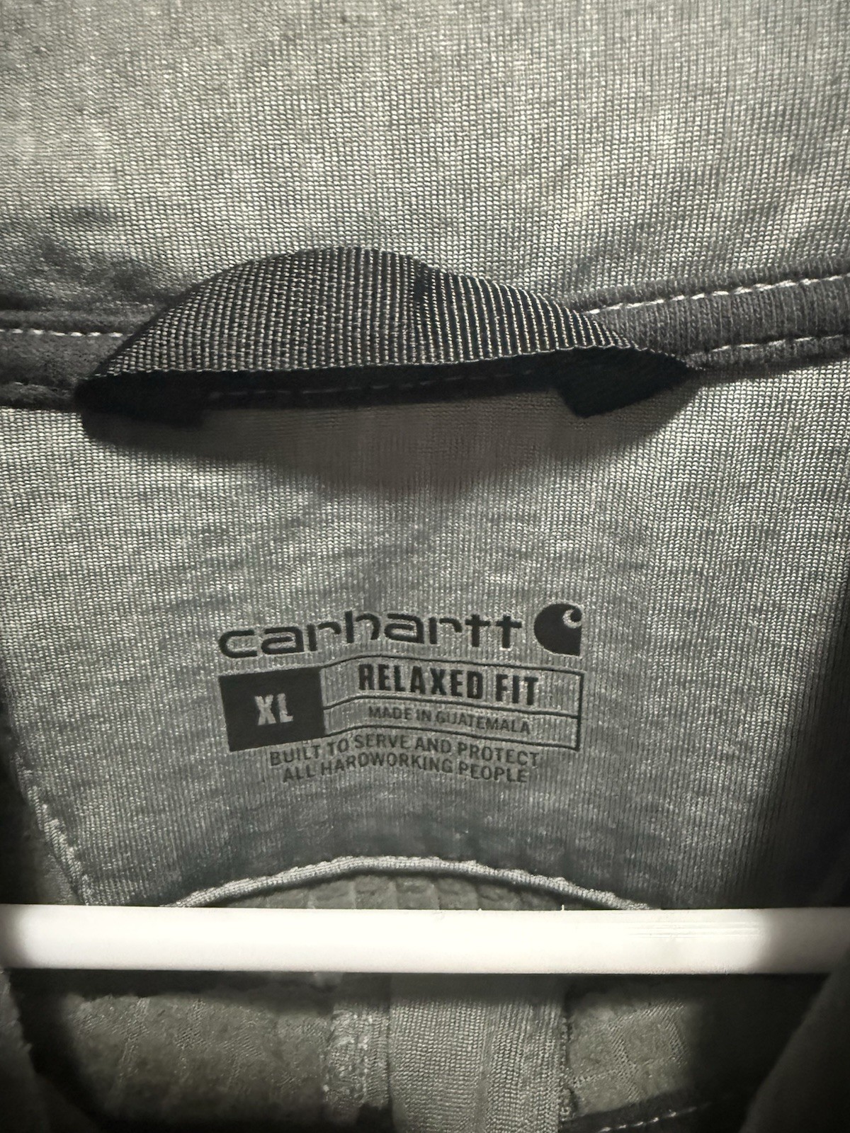 Carhartt Men's Pullover 1/2 Zip Relaxed Fit XL Gray Black gallery