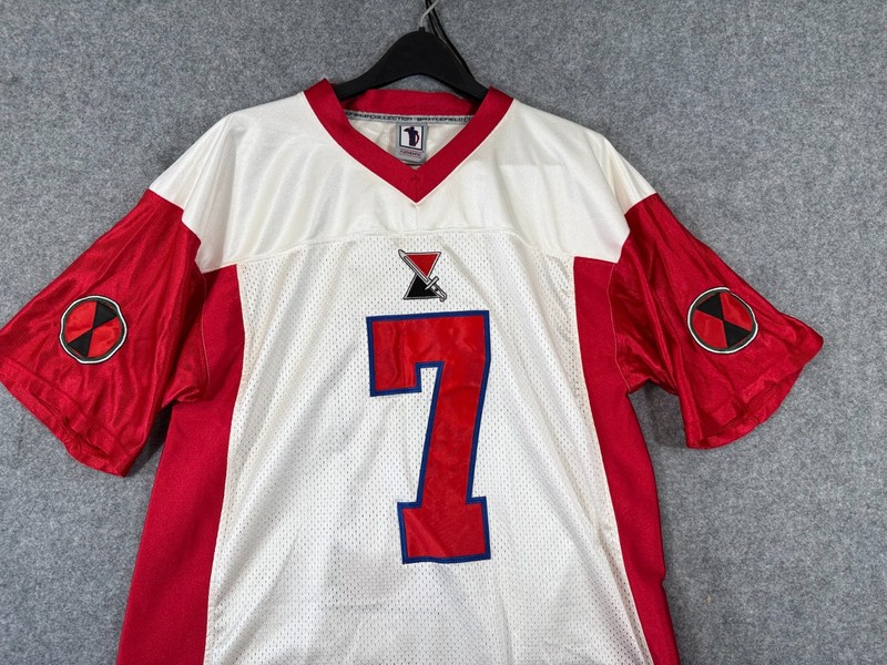 Battlefield Collection US Army 7 ID 7th Infantry Division Jersey Men L Red White gallery
