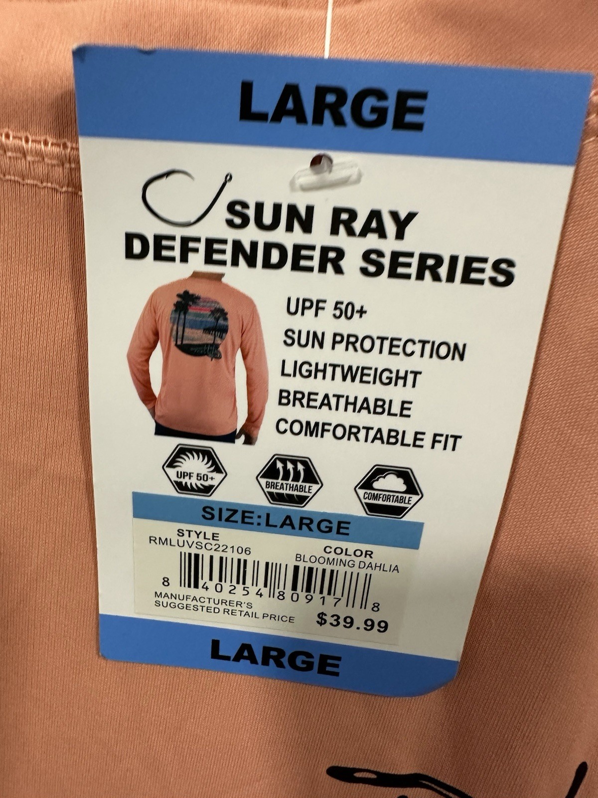 Reel Life Sun Ray Defender Series L - Blooming Dahlia - Fishing Shirt gallery