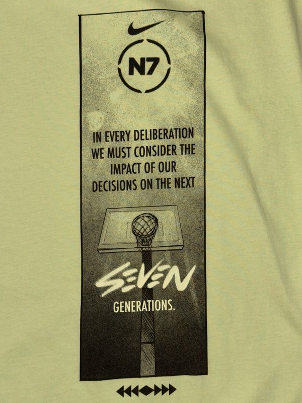 New S Nike N7 Native American 7 Generations Basketball Shirt DV5117-383 Men gallery
