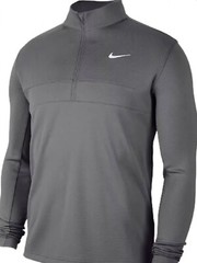 Size Small Nike Mens Dri-FIT Golf Half Zip Pullover Top Grey White CK6076-021