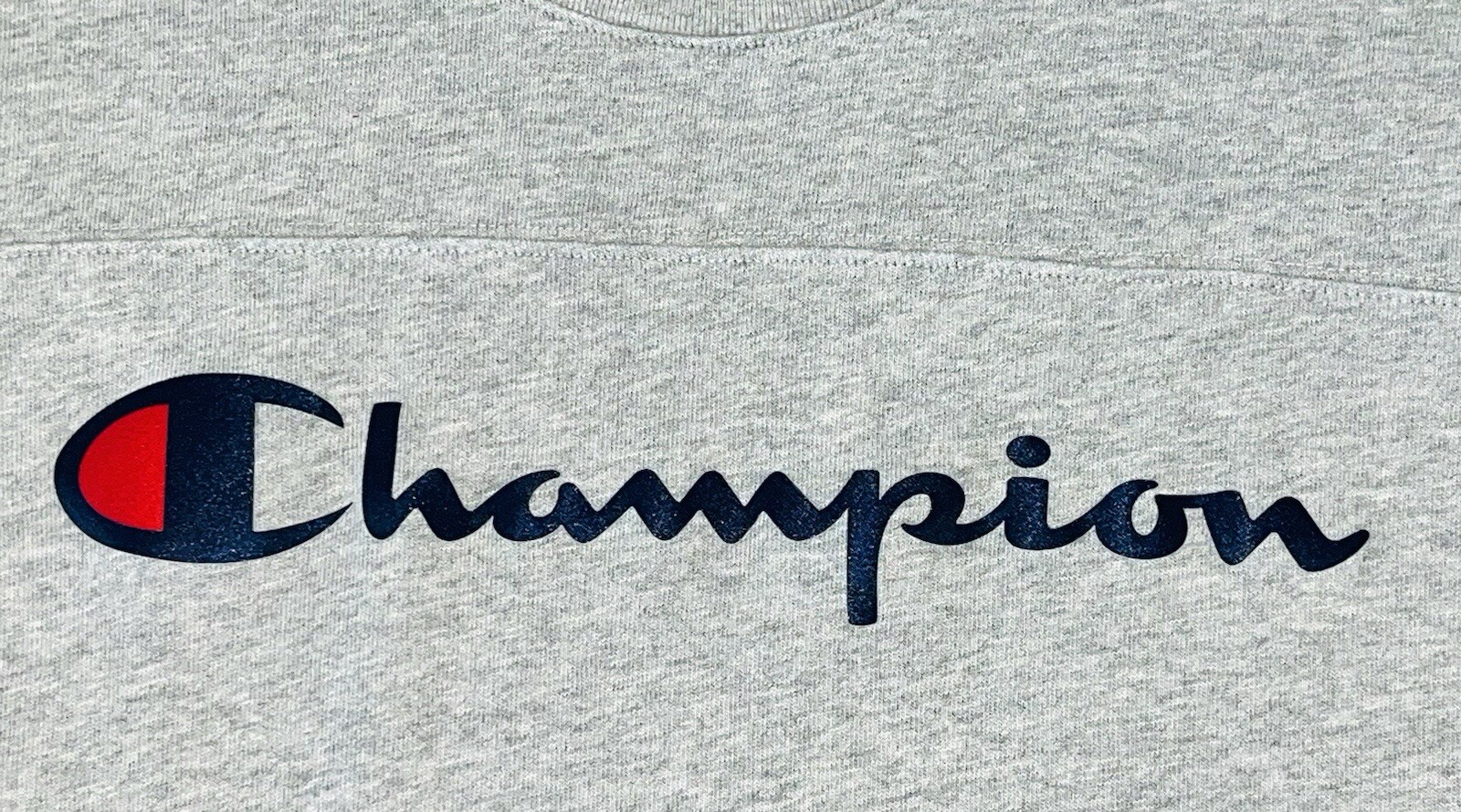 Vintage 80s CHAMPION Reverse Weave Gray Ringer Cotton Jersey Shirt sz L 44 gallery