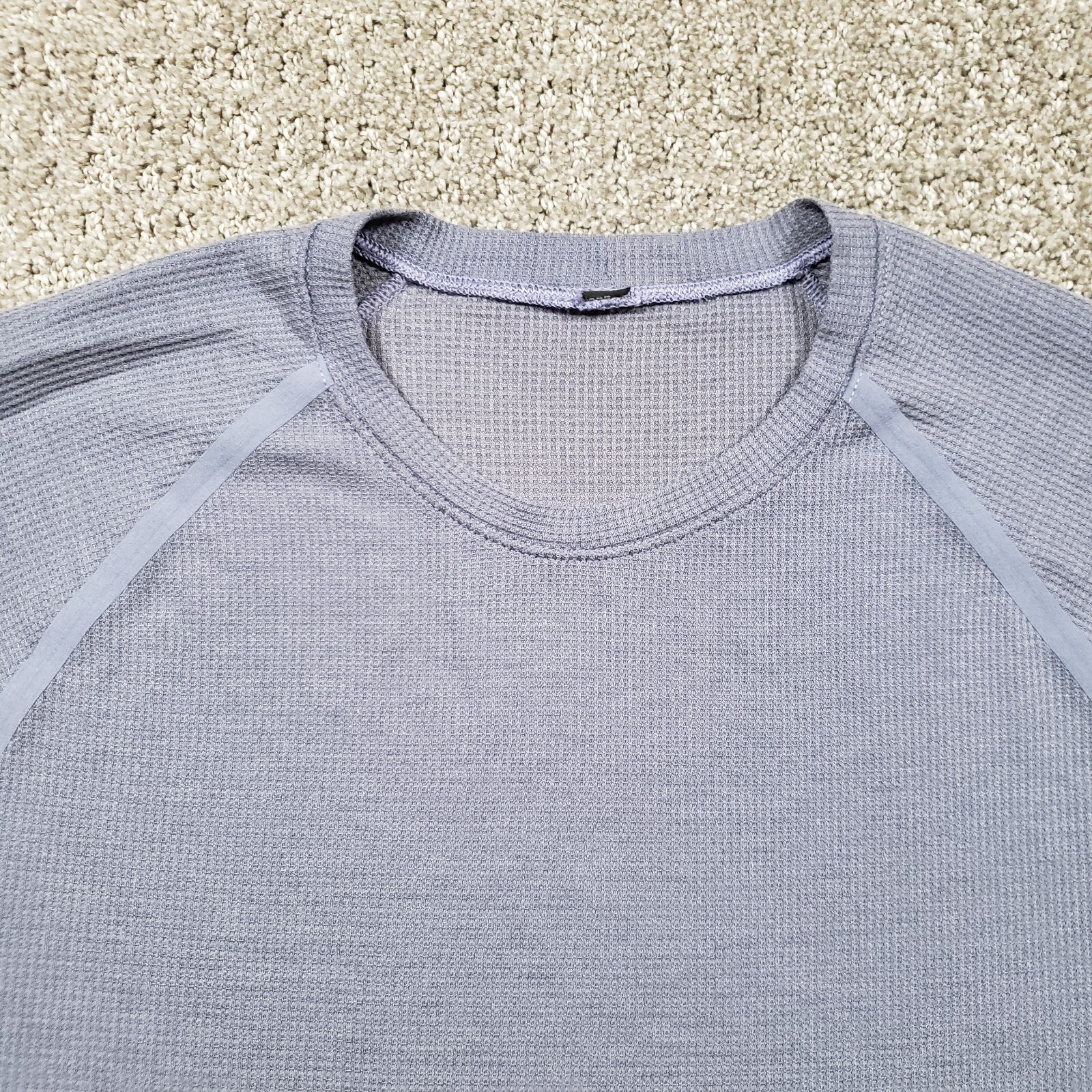 Lululemon Shirt Mens Large Ventilated Hiking Long Sleeve Shirt Peri Purple gallery