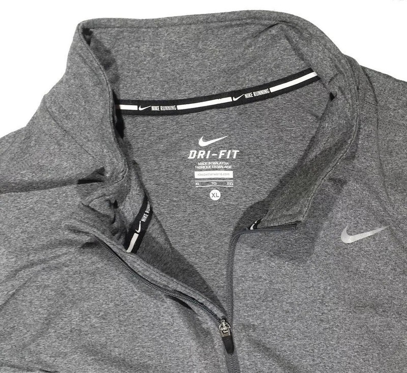 Nike Running Long Sleeve Pullover XL Dri Fit Thumb Hole Mock Neck 12% Spandex gallery