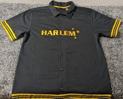Harlem Warm Up Jersey Men’s L Black Yellow Asphalt Legend Sports Basketball