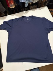 HEAD Tennis Shirt XL Navy V-Neck Performance Athletic Top Men’s