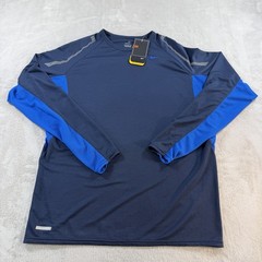 Nike Mens Sphere Dry Crewneck Running Shirt Blue XL Long Sleeve Vintage 2005