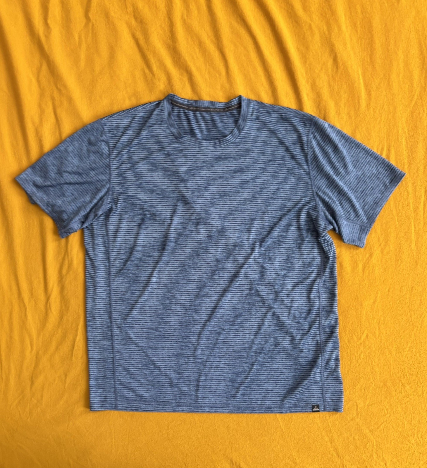Prana Shirt Mens Large Blue Breathe Short Sleeve Active Performance T-Shirt gallery