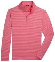 NEW Mens $145 FOOTJOY Golf French Terry 1/4 Zip Pullover Watermelon/White XL