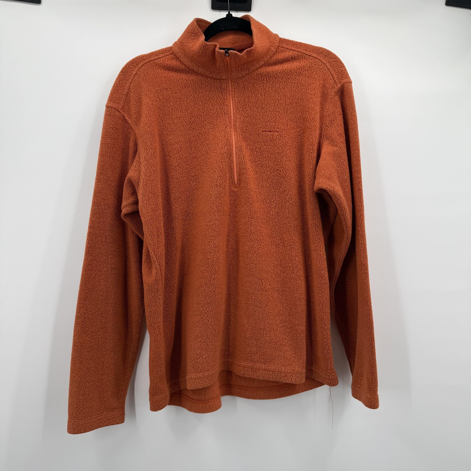 Patagonia Capilene Pullover Mens Medium Orange 1/4 Zip Mock Neck STY43472FA gallery