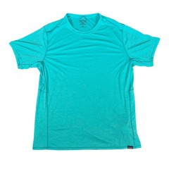 Patagonia Capilene Cool Lightweight Shirt Mens Large Teal Blue 45760 Activewear