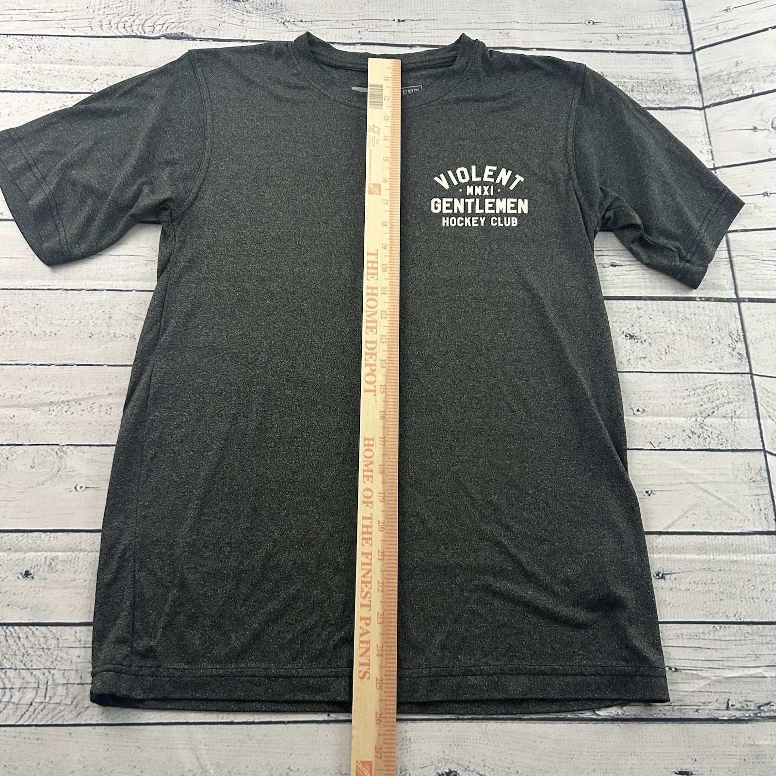 Violent Gentlemen Hockey Club Short Sleeve Athletic Shirt Men's Small Gray gallery