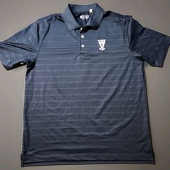 BadLands Golf Club Las Vegas logo Blue Lightweight Polo Shirt Mens Large