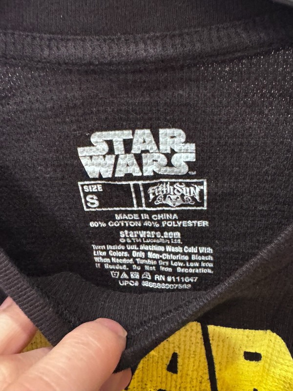 Star Wars The Force Is Striong With This One LONG SLEEVE SHIRT SmalL S gallery