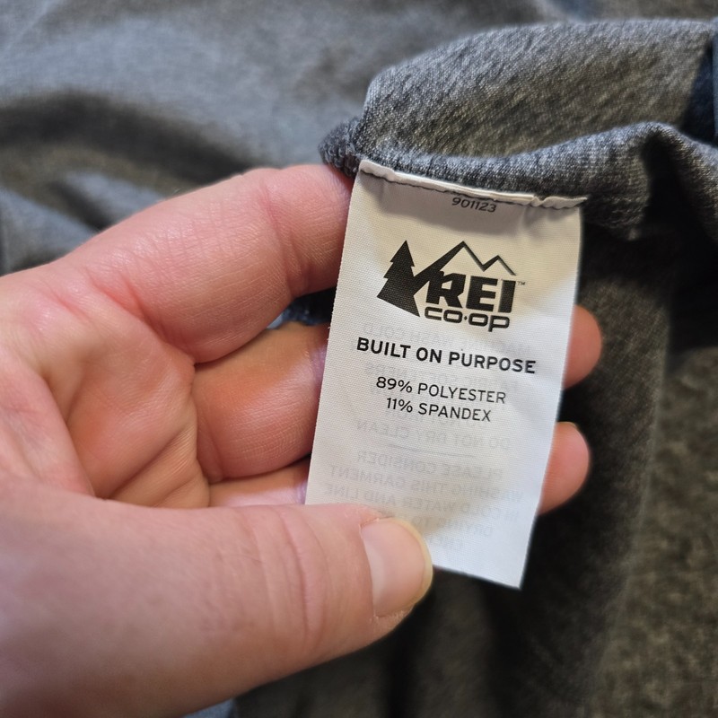 REI CO Op Shirt Mens Size Small Gray 1/4 Zip Long Sleeve Outdoors Layer Hiking gallery